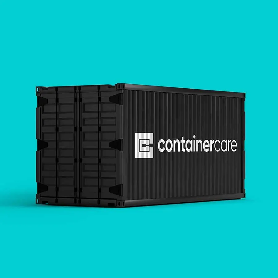New Container Care 20ft container with clean, unmarked panelwork